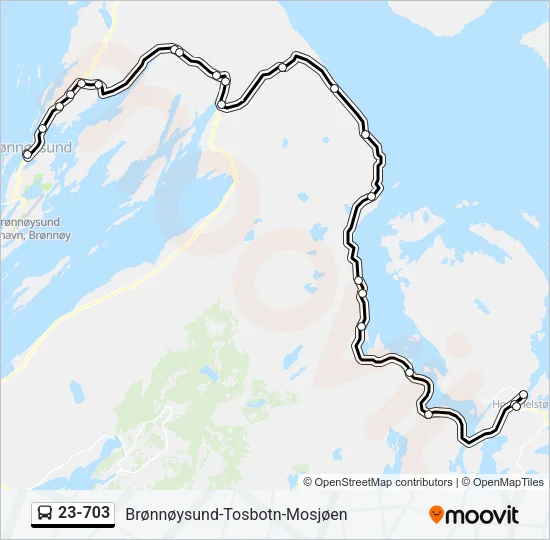23-703 Bus Line Map