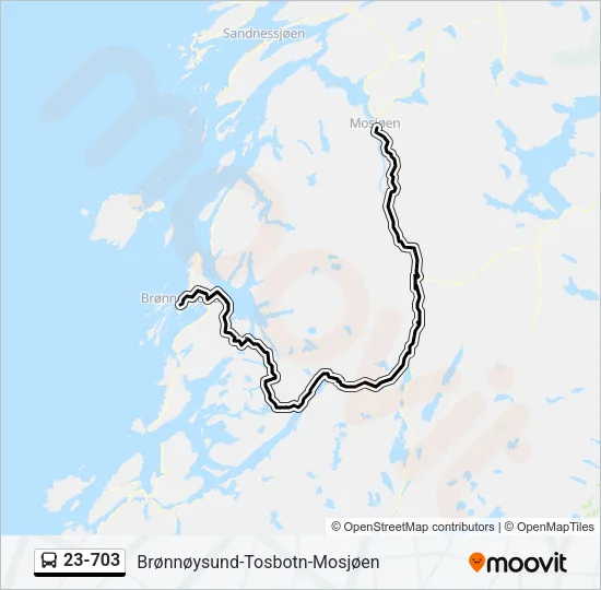 23-703 Bus Line Map