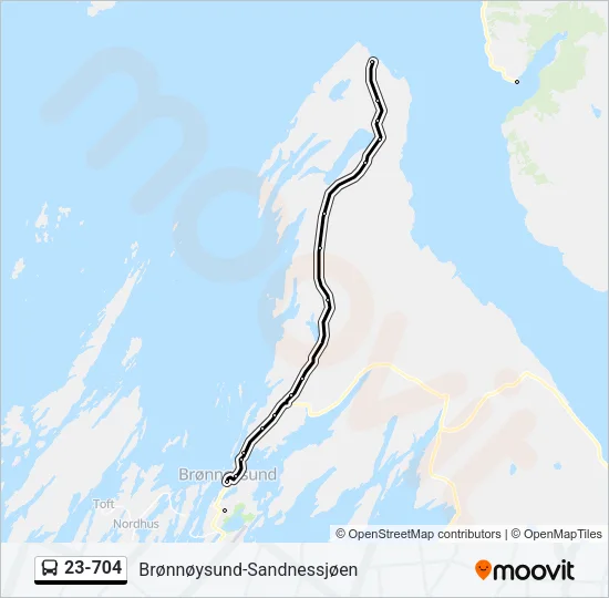 23-704 Bus Line Map