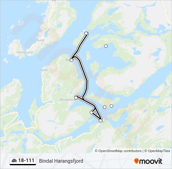 18-111 ferry Line Map