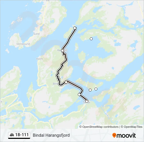 18-111 Ferry Line Map