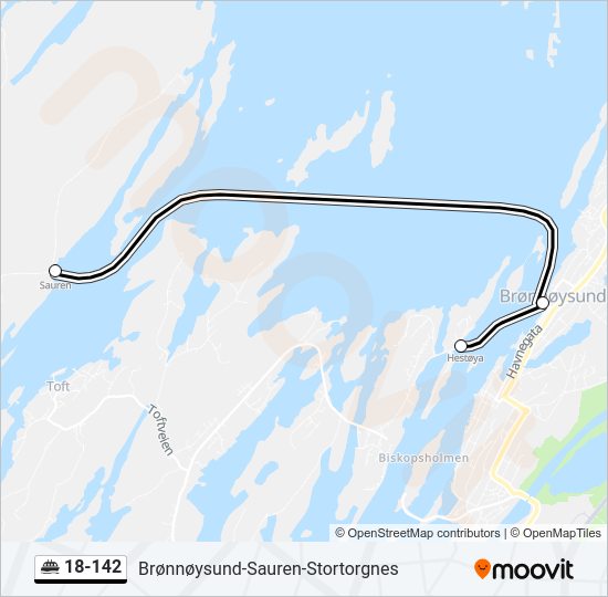 18-142 ferry Line Map