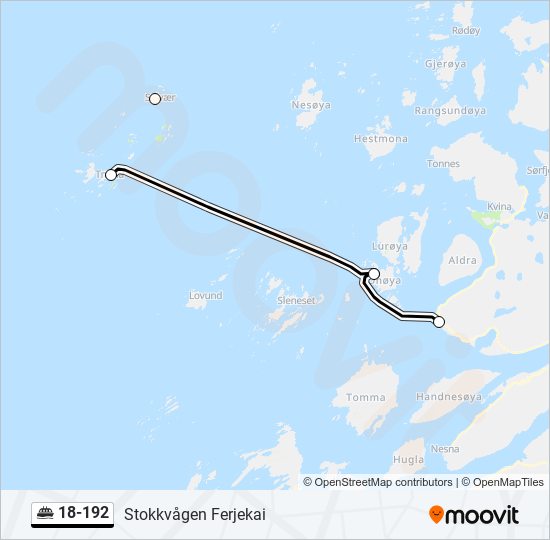 18-192 ferje Linjekart