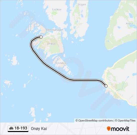18-193 ferje Linjekart