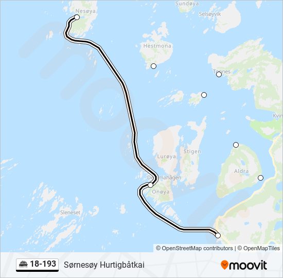 18-193 ferry Line Map