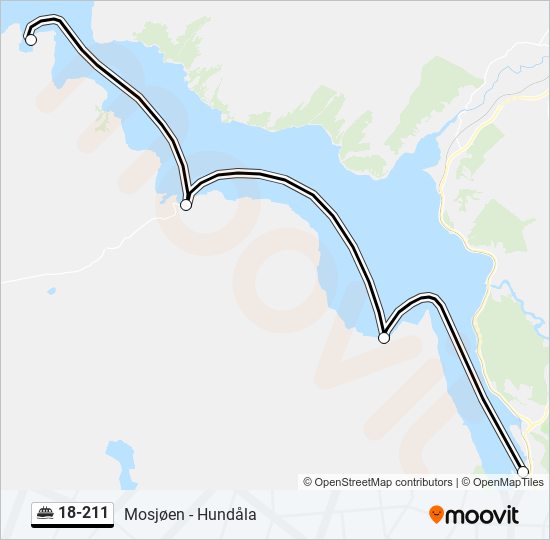 18-211 ferry Line Map