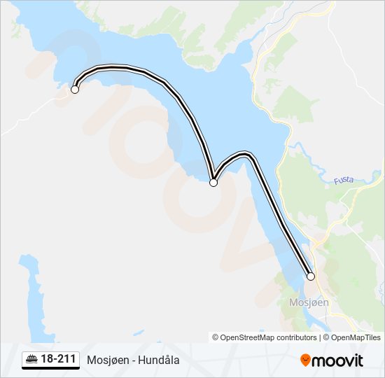 18-211 ferry Line Map