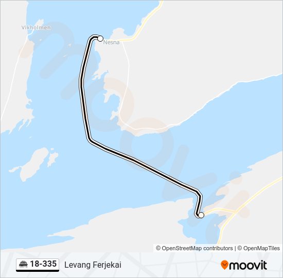 18-335 ferry Line Map