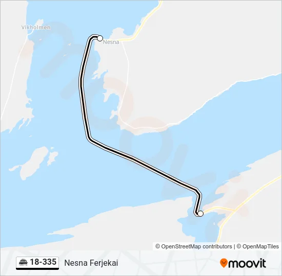 18-335 Ferry Line Map
