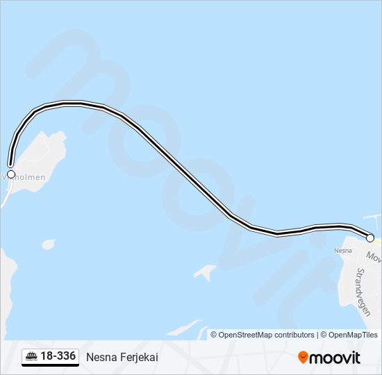 18-336 ferry Line Map