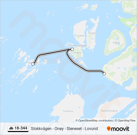 18-344 ferry Line Map