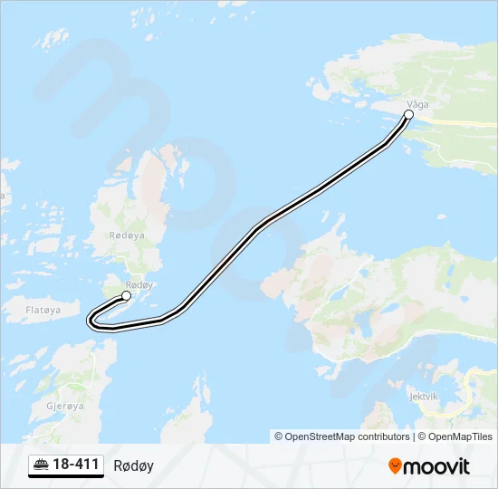 18-411 Ferry Line Map