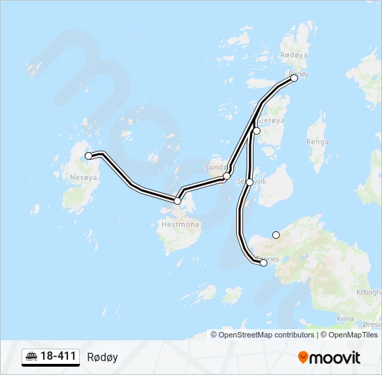18-411 Ferry Line Map