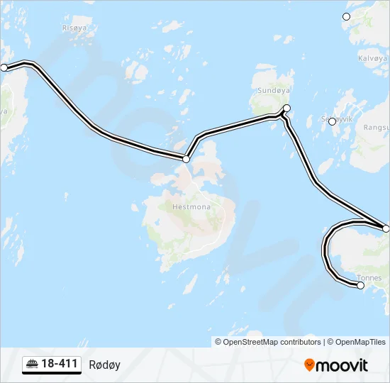 18-411 Ferry Line Map