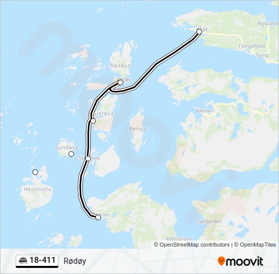 18-411 Ferry Line Map