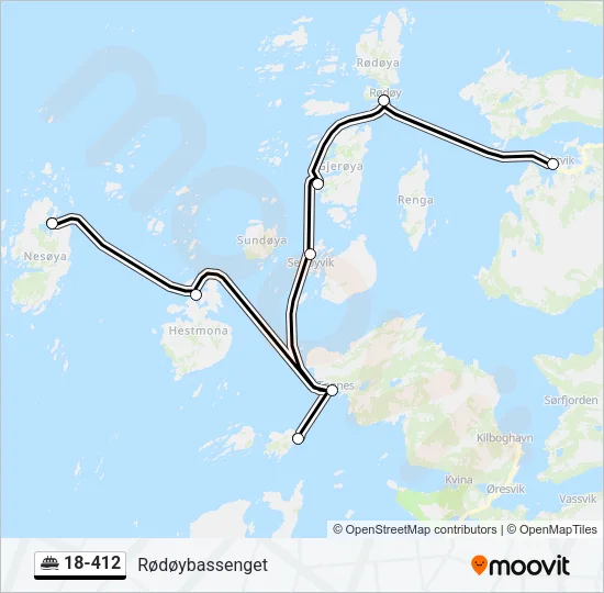 18-412 Ferry Line Map