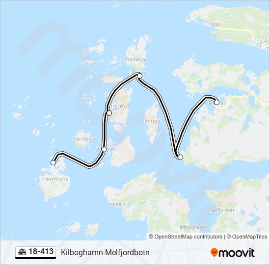 18-413 ferry Line Map