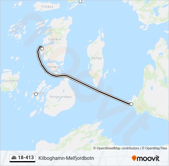 18-413 ferry Line Map