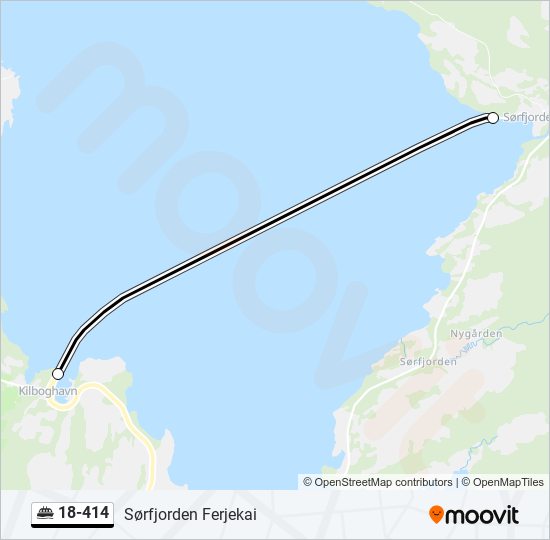 18-414 ferry Line Map