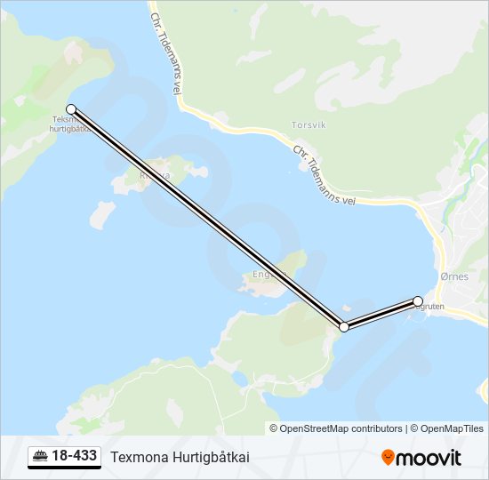 18-433 ferry Line Map