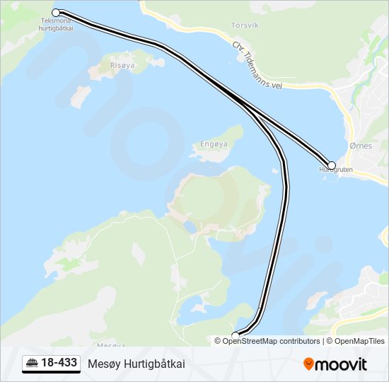18-433 ferry Line Map