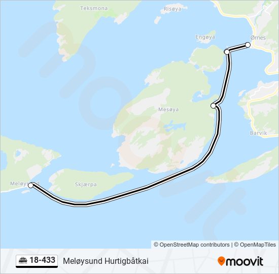 18-433 ferry Line Map