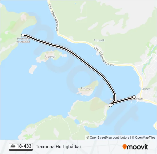 18-433 Ferry Line Map