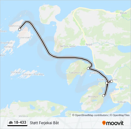 18-433 Ferry Line Map
