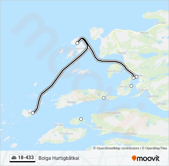 18-433 Ferry Line Map