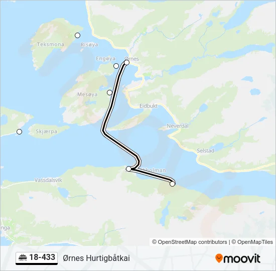18-433 Ferry Line Map