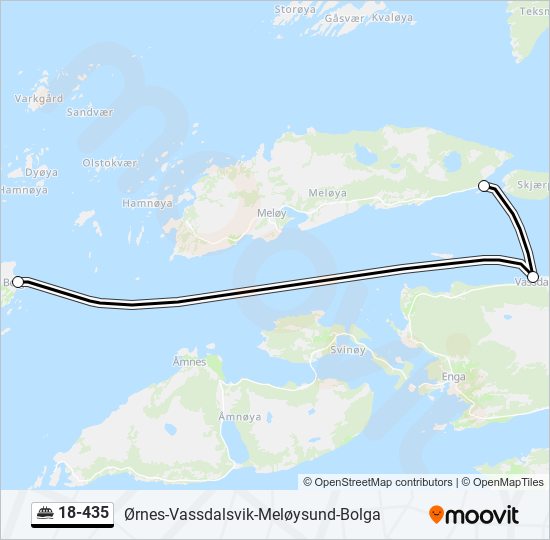 18-435 ferry Line Map