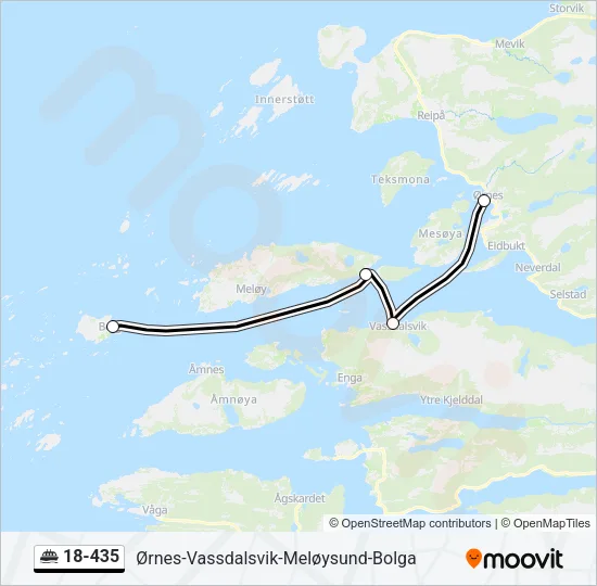 18-435 Ferry Line Map