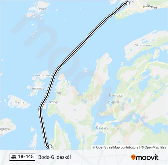 18-445 Ferry Line Map