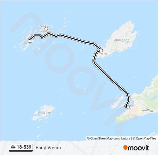 18-539 ferry Line Map