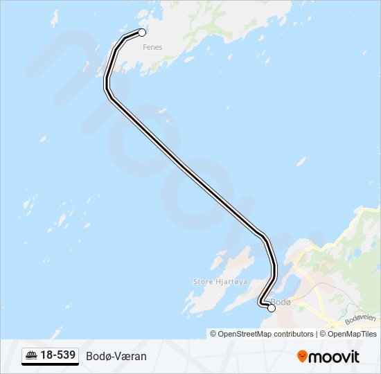 18-539 ferry Line Map