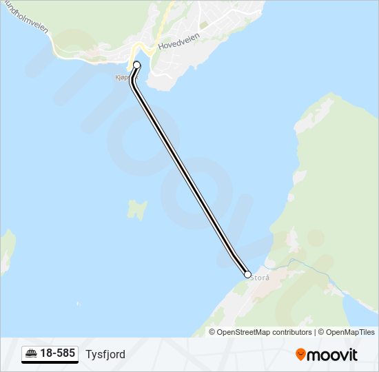 18-585 ferry Line Map