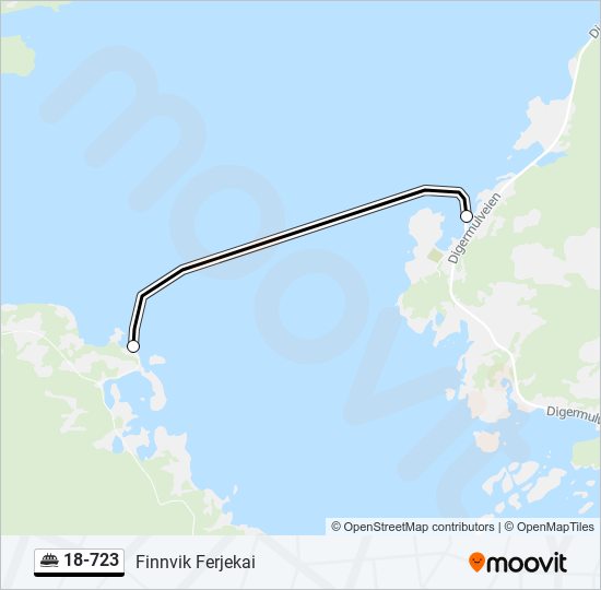 18-723 ferry Line Map