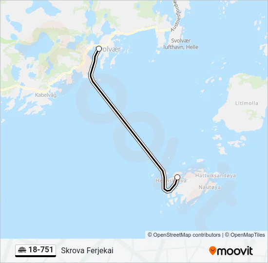 18-751 Ferry Line Map
