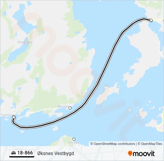 18-866 Ferry Line Map