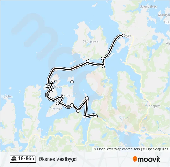 18-866 Ferry Line Map