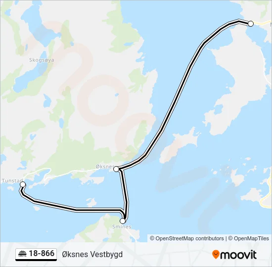 18-866 Ferry Line Map
