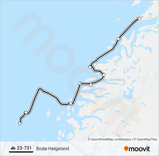 23-731 Ferry Line Map