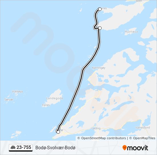 23-755 ferry Line Map