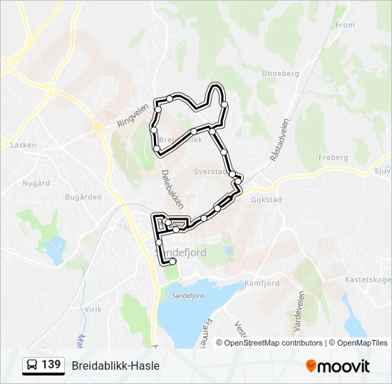 139 Bus Line Map