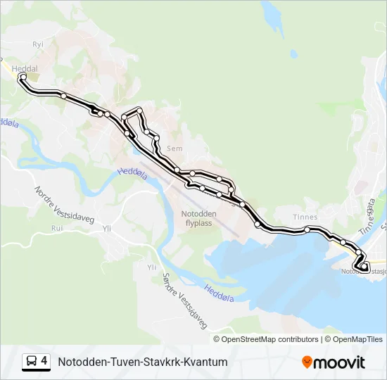 4 Bus Line Map
