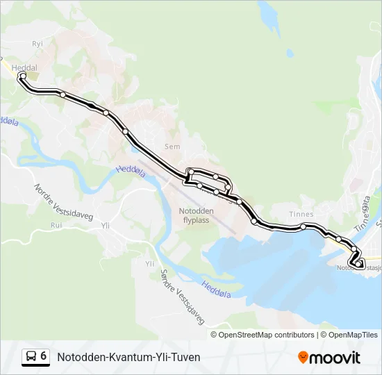6 Bus Line Map