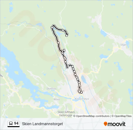 94 Bus Line Map