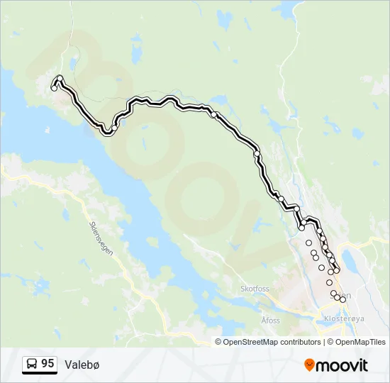 95 Bus Line Map