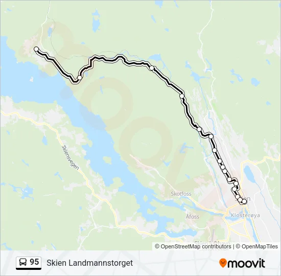 95 Bus Line Map