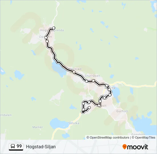 99 Bus Line Map